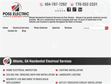 Tablet Screenshot of posselectric.com